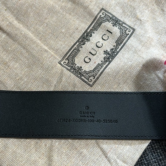 Gucci authentic SUPREME men BELT WITH G BUCKLE - Picture 3 of 3